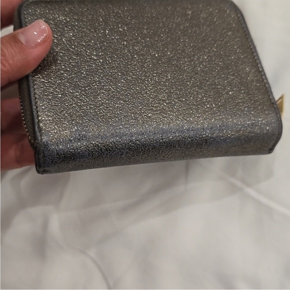 YSL monogram calfskin zip around wallet -metallic AUTHENTIC - Picture 7 of 8